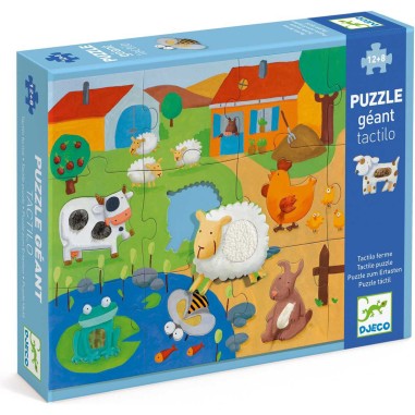 Puzzle tactilo Géant la Ferme - Jeux classiques - Jeux de société - Djeco Puzzle tactilo Géant la Ferme - Jeux classiques - Jeux de société - Djeco