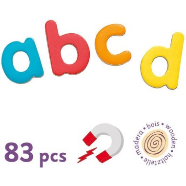 83 lettres en bois - tableau et magnets - Djeco 83 lettres en bois - tableau et magnets - Djeco