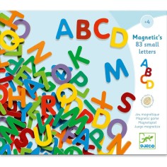 Djeco - Jeu magnétique en bois - 83 small letters