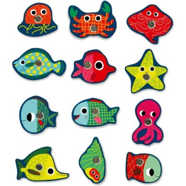 Jeu de Pêche Aimantée - Fishing Colour - Jeu de société - Djeco Jeu de Pêche Aimantée - Fishing Colour - Jeu de société - Djeco