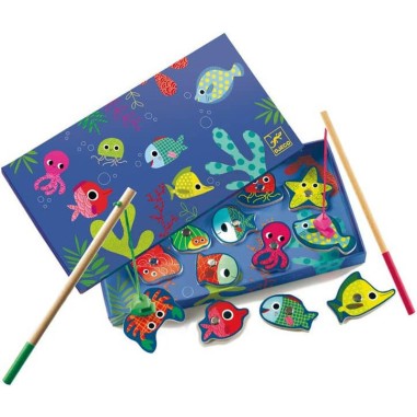 Jeu de Pêche Aimantée - Fishing Colour - Jeu de société - Djeco Jeu de Pêche Aimantée - Fishing Colour - Jeu de société - Djeco