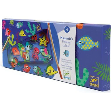 Jeu de Pêche Aimantée - Fishing Colour - Jeu de société - Djeco Jeu de Pêche Aimantée - Fishing Colour - Jeu de société - Djeco