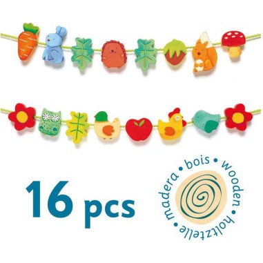 Filanature - jouet d'éveil à enfiler - Djeco