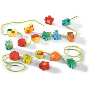Filanature - jouet d'éveil à enfiler - Djeco