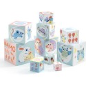 BabyBloki Cubes à Empiler - Baby blanc Djeco