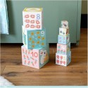 BabyBloki Cubes à Empiler - Baby blanc Djeco BabyBloki Cubes à Empiler - Baby blanc Djeco
