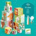 Cubes à empiler la forêt - jouet d'éveil enfant - Djeco