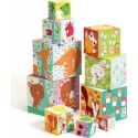 Cubes à empiler la forêt - jouet d'éveil enfant - Djeco Cubes à empiler la forêt - jouet d'éveil enfant - Djeco