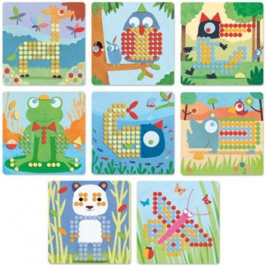 Mosaïco animo - jouet d'éveil et éducatif - Djeco Mosaïco animo - jouet d'éveil et éducatif - Djeco