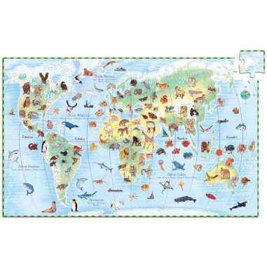 Puzzle Observation - Les animaux du monde - 100 pièces - Jeux classiques - Jeux de société - Djeco Puzzle Observation - Les animaux du monde - 100 pièces - Jeux classiques - Jeux de société - Djeco
