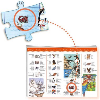 Puzzle Observation - Les animaux du monde - 100 pièces - Jeux classiques - Jeux de société - Djeco Puzzle Observation - Les animaux du monde - 100 pièces - Jeux classiques - Jeux de société - Djeco