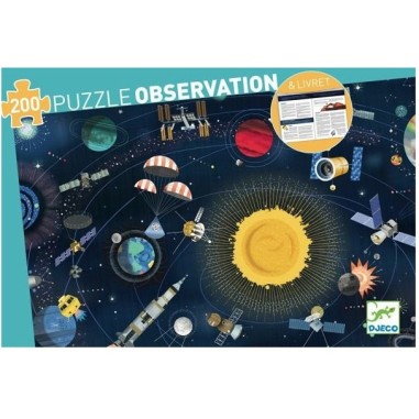 Puzzle Observation – L’Espace + Livret – 200 Pièces - Jeux de société - Djeco Puzzle Observation – L’Espace + Livret – 200 Pièces - Jeux de société - Djeco