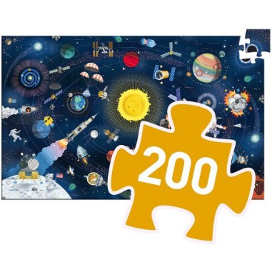 Puzzle Observation – L’Espace + Livret – 200 Pièces - Jeux de société - Djeco Puzzle Observation – L’Espace + Livret – 200 Pièces - Jeux de société - Djeco