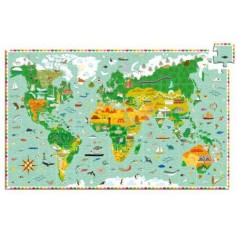 Puzzle Observation - Tour du monde - 200 pièces - Jeux classiques - Jeux de société - Djeco 2