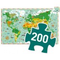 Puzzle Observation - Tour du monde - 200 pièces - Jeux classiques - Jeux de société - Djeco Puzzle Observation - Tour du monde - 200 pièces - Jeux classiques - Jeux de société - Djeco