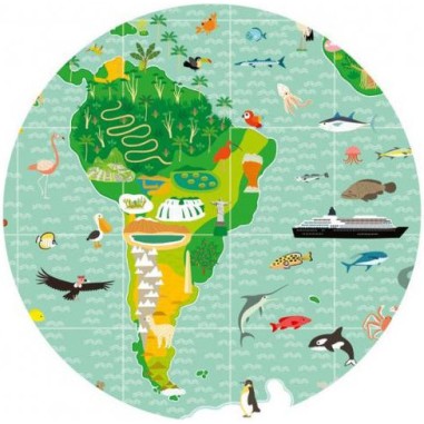 Puzzle Observation - Tour du monde - 200 pièces - Jeux classiques - Jeux de société - Djeco Puzzle Observation - Tour du monde - 200 pièces - Jeux classiques - Jeux de société - Djeco