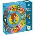 Puzzle Geant - La Journée - Jeux de société Enfants - Djeco