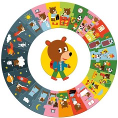 Puzzle Geant - La Journée - Jeux de société Enfants - Djeco 2