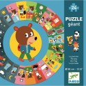 Puzzle Geant - La Journée - Jeux de société Enfants - Djeco