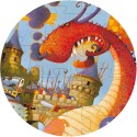 Puzzle silhouette - Vaillant et le dragon - Jeux classiques - Djeco