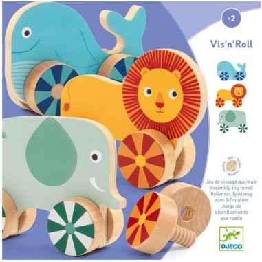 Vis n roll - jouet d'éveil à visser Djeco
