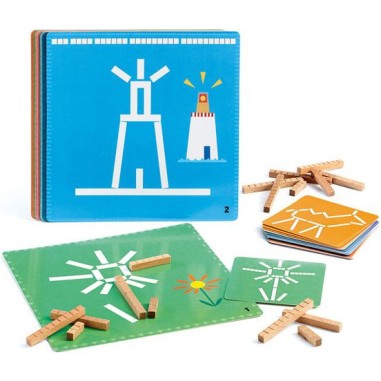 Eduludo - Bâtonnets - Jeu de société - Djeco Eduludo - Bâtonnets - Jeu de société - Djeco