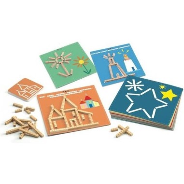 Eduludo - Bâtonnets - Jeu de société - Djeco Eduludo - Bâtonnets - Jeu de société - Djeco