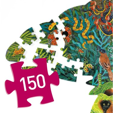 Puzz'art - Chameleon - 150 pièces - Jeux Enfants - Djeco Puzz'art - Chameleon - 150 pièces - Jeux Enfants - Djeco