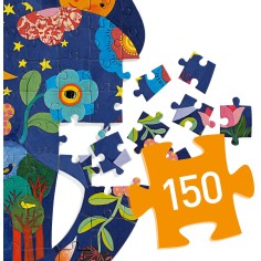 Puzz'Art - Éléphant - 150 pièces - Jeux classiques - Djeco 2