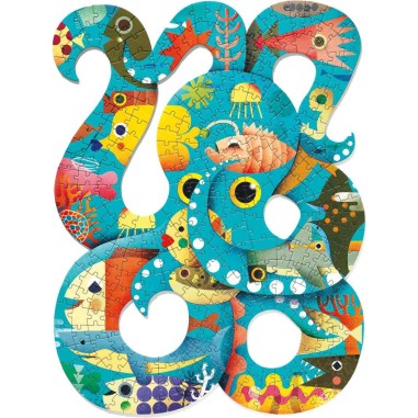 Puzz'art - Octopus - 350 pièces - Jeux classiques - Djeco Puzz'art - Octopus - 350 pièces - Jeux classiques - Djeco