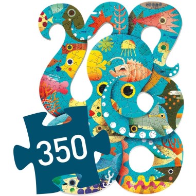 Puzz'art - Octopus - 350 pièces - Jeux classiques - Djeco Puzz'art - Octopus - 350 pièces - Jeux classiques - Djeco