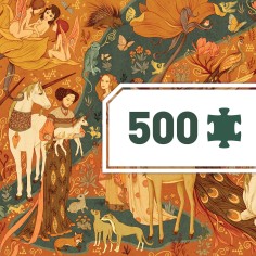 Puzzle Gallery - Dames à la licorne - Jeux classiques - Jeux de société - Djeco 2