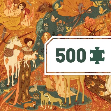 Puzzle Gallery - Dames à la licorne - Jeux classiques - Jeux de société - Djeco Puzzle Gallery - Dames à la licorne - Jeux classiques - Jeux de société - Djeco
