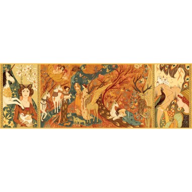 Puzzle Gallery - Dames à la licorne - Jeux classiques - Jeux de société - Djeco Puzzle Gallery - Dames à la licorne - Jeux classiques - Jeux de société - Djeco