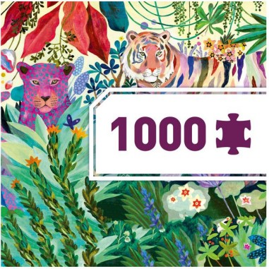 Puzzle Gallery - Rainbow Tigers - Jeu de société - Djeco Puzzle Gallery - Rainbow Tigers - Jeu de société - Djeco