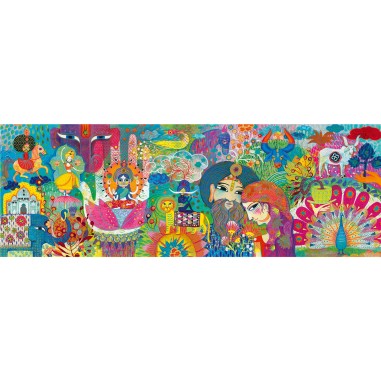 Puzzle Gallery - Magic India - Jeu de société - Djeco Puzzle Gallery - Magic India - Jeu de société - Djeco