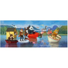 Djeco - Puzzle Gallery - Summer Lake - 350 pcs - Fsc Mix 2