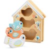 Jouet Encastrable en Bois Babybirdi Cabane Oiseaux Djeco