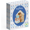 Jouet Encastrable en Bois Babybirdi Cabane Oiseaux Djeco