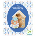 Jouet Encastrable en Bois Babybirdi Cabane Oiseaux Djeco