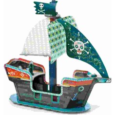 Bateau pirate décor Pop to play 3D - Djeco