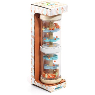 Babyraini bâton de pluie - jouet d'éveil - Djeco Babyraini bâton de pluie - jouet d'éveil - Djeco