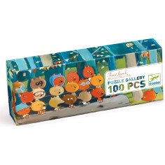 Djeco - Puzzle Gallery - Forest friends - 100 pcs - Fsc Mix
