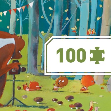 Djeco - Puzzle Gallery - Forest friends - 100 pcs - Fsc Mix Djeco - Puzzle Gallery - Forest friends - 100 pcs - Fsc Mix