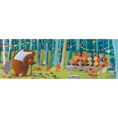 Djeco - Puzzle Gallery - Forest friends - 100 pcs - Fsc Mix Djeco - Puzzle Gallery - Forest friends - 100 pcs - Fsc Mix