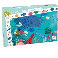 Djeco - Puzzle observation - Aquatique - 54 pcs - Fsc Mix