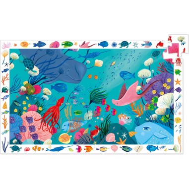 Djeco - Puzzle observation - Aquatique - 54 pcs - Fsc Mix Djeco - Puzzle observation - Aquatique - 54 pcs - Fsc Mix