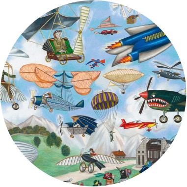 Puzzle observation Aéro club - avions - enfant 200 pièces Djeco