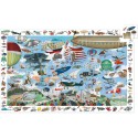 Puzzle observation Aéro club - avions - enfant 200 pièces Djeco