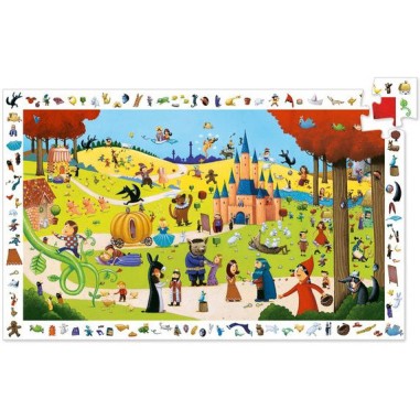 Puzzle observation - Les contes - 54 pièces - Jeux classiques - Jeux de société - Djeco Puzzle observation - Les contes - 54 pièces - Jeux classiques - Jeux de société - Djeco